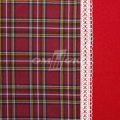 Ткань костюмная клетка 24379 2012, 230 гр/м2, шир.150см, цвет бордовый/бел/жел - купить в Магнитогорске. Цена 539.74 руб.