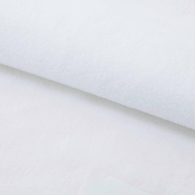 Флис DTY 240 г/м2, White/белый, 150 см (2,77м/кг) - купить в Магнитогорске. Цена 640.46 руб.