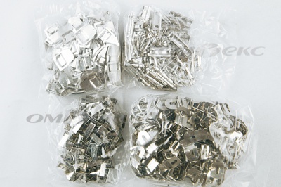 Крючки брючные 4 шипа "Стром" 144 шт. никель - купить в Магнитогорске. Цена: 383.97 руб.