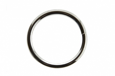 Кольцо металлическое d-32 мм, цв.-никель - купить в Магнитогорске. Цена: 3.54 руб.