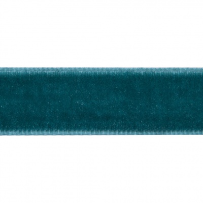 Лента бархатная нейлон, шир.12 мм, (упак. 45,7м), цв.65-изумруд - купить в Магнитогорске. Цена: 392 руб.