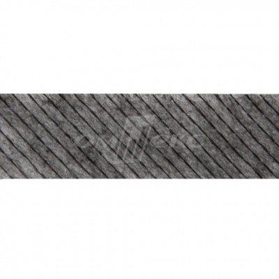 KQ217N -прок.лента нитепрошивная по косой 15мм графит 100м - купить в Магнитогорске. Цена: 2.24 руб.