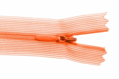 Молния потайная Т3 849, 20 см, капрон, цвет оранжевый - купить в Магнитогорске. Цена: 5.12 руб.