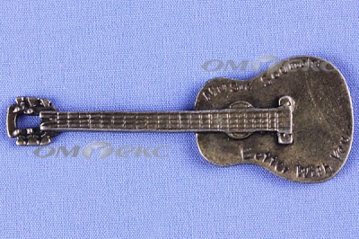 Декоративный элемент для творчества из металла "Гитара"  - купить в Магнитогорске. Цена: 19.99 руб.