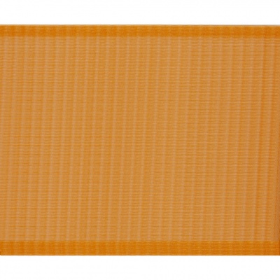 Лента капроновая "Гофре", шир. 110 мм/уп. 50 м, цвет оранжевый - купить в Магнитогорске. Цена: 26.93 руб.