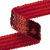 Тесьма с пайетками 3, шир. 20 мм/уп. 25+/-1 м, цвет красный - купить в Магнитогорске. Цена: 778.19 руб.