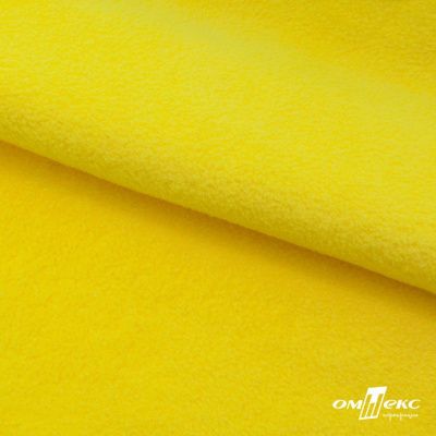 Флис DTY 14-0760, 240 г/м2, шир. 150 см, цвет яркий желтый - купить в Магнитогорске. Цена 640.46 руб.