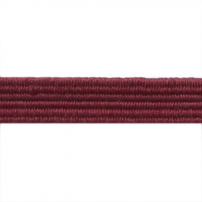 Резиновые нити с текстильным покрытием, шир. 6 мм ( упак.30 м/уп), цв.- 88-бордо - купить в Магнитогорске. Цена: 155.22 руб.