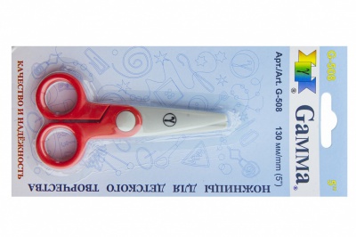 Ножницы G-508 детские 130 мм - купить в Магнитогорске. Цена: 118.32 руб.
