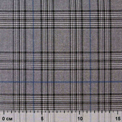 Ткань костюмная "Клер" 80% P, 16% R, 4% S, 200 г/м2, шир.150 см,#3 цв-серый/синий - купить в Магнитогорске. Цена 412.02 руб.