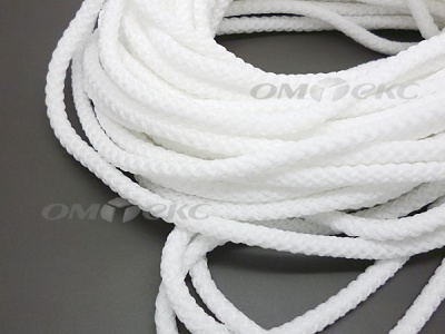 Шнур 1с35 4 мм крупное плетение 200 м белый - купить в Магнитогорске. Цена: 1.10 руб.