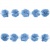 Тесьма плетеная "Рюш", упак. 9,14 м, цвет голубой - купить в Магнитогорске. Цена: 45.87 руб.