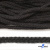 Шнур плетеный d-6 мм круглый, 70% хлопок 30% полиэстер, уп.90+/-1 м, цв.1078-черный - купить в Магнитогорске. Цена: 588 руб.