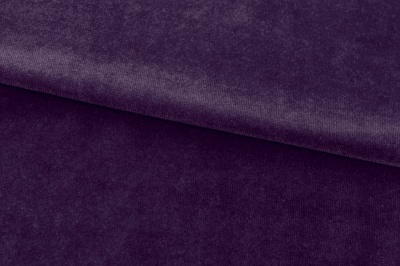 Бархат стрейч, 240 гр/м2, шир.160см, (2,4 м/кг), цвет 27/фиолет - купить в Магнитогорске. Цена 886.02 руб.