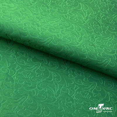 Ткань жаккард королевский, 100% полиэстр 180 г/м 2, шир.150 см, цв-зеленый - купить в Магнитогорске. Цена 293.39 руб.