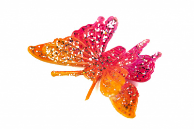 Бабочка декоративная пластиковая #10 - купить в Магнитогорске. Цена: 7.09 руб.