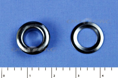 Люверсы металлические, блочка/кольцо, №5 (8 мм) упак.1000 шт- цв.никель - купить в Магнитогорске. Цена: 392 руб.