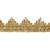 Тесьма металлизированная 0384-0240, шир. 40 мм/уп. 25+/-1 м, цвет золото - купить в Магнитогорске. Цена: 490.74 руб.