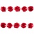 Тесьма плетеная "Рюш", упак. 9,14 м, цвет красный - купить в Магнитогорске. Цена: 46.82 руб.