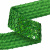 Тесьма с пайетками D4, шир. 35 мм/уп. 25+/-1 м, цвет зелёный - купить в Магнитогорске. Цена: 1 308.30 руб.