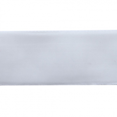 Лента бархатная нейлон, шир.25 мм, (упак. 45,7м), цв.01-белый - купить в Магнитогорске. Цена: 981.09 руб.