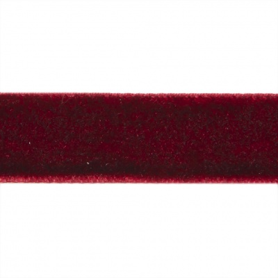 Лента бархатная нейлон, шир.12 мм, (упак. 45,7м), цв.240-бордо - купить в Магнитогорске. Цена: 392 руб.