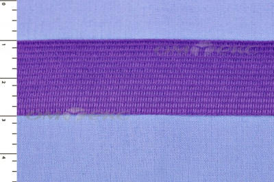 Окантовочная тесьма №0225, шир. 22 мм (в упак. 100 м), цвет фиолет - купить в Магнитогорске. Цена: 271.60 руб.