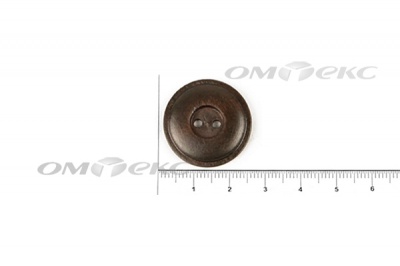 Пуговица деревянная круглая №54 (25мм) - купить в Магнитогорске. Цена: 4.12 руб.
