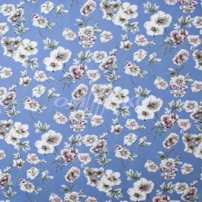 Плательная ткань "Фламенко" 12.1, 80 гр/м2, шир.150 см, принт растительный - купить в Магнитогорске. Цена 241.49 руб.