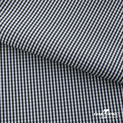 Ткань сорочечная Клетка Виши, 115 г/м2, 58% пэ,42% хл, шир.150 см, цв.6-черный, (арт.111) - купить в Магнитогорске. Цена 306.69 руб.