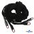 Шнурки #106-01, плоские 130 см, декор.наконечник, цв.чёрный - купить в Магнитогорске. Цена: 43.98 руб.