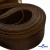 Регилиновая лента, шир.65мм, (уп.25 ярд), цв.- коричневый - купить в Магнитогорске. Цена: 499.43 руб.