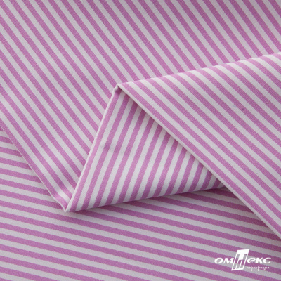 Ткань сорочечная Полоска Кенди, 115 г/м2, 58% пэ,42% хл, шир.150 см, цв.1-розовый, (арт.110) - купить в Магнитогорске. Цена 306.69 руб.