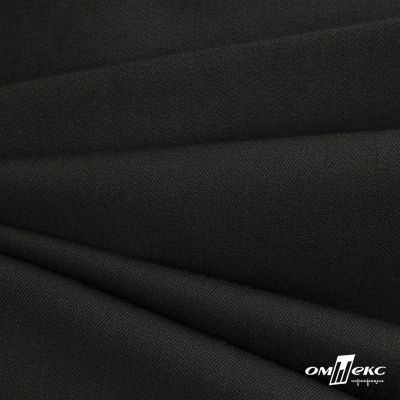 Костюмная ткань с вискозой "Диана", 260 гр/м2, шир.150см, цвет чёрный - купить в Магнитогорске. Цена 434.07 руб.