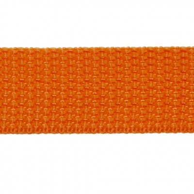 Стропа текстильная, шир. 25 мм (в нам. 50+/-1 ярд), цвет оранжевый - купить в Магнитогорске. Цена: 409.94 руб.