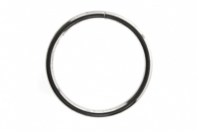 Кольцо металлическое №40 мм, цв.-никель - купить в Магнитогорске. Цена: 4.45 руб.