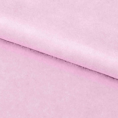 Велюр JS LIGHT 1, 220 гр/м2, шир.150 см, (3,3 м/кг), цвет бл.розовый - купить в Магнитогорске. Цена 1 055.34 руб.