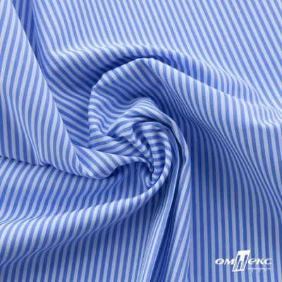 Ткань сорочечная Полоска Кенди, 115 г/м2, 58% пэ,42% хл, шир.150 см, цв.2-голубой, (арт.110) - купить в Магнитогорске. Цена 306.69 руб.