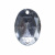 Стразы пришивные акриловые арт.#39/10 - "Кристал", 10х14 мм - купить в Магнитогорске. Цена: 0.69 руб.