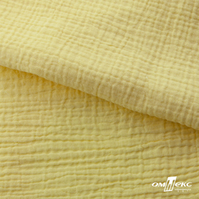 Ткань Муслин, 100% хлопок, 125 гр/м2, шир. 135 см (12-0824) цв.лимон нюд - купить в Магнитогорске. Цена 337.25 руб.