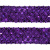 Тесьма с пайетками 12, шир. 35 мм/уп. 25+/-1 м, цвет фиолет - купить в Магнитогорске. Цена: 1 308.30 руб.
