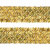 Тесьма с пайетками D16, шир. 35 мм/уп. 25+/-1 м, цвет золото - купить в Магнитогорске. Цена: 1 281.60 руб.