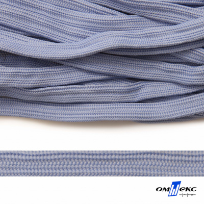 Шнур плетеный (плоский) d-12 мм, (уп.90+/-1м), 100% полиэстер, цв.259 - голубой - купить в Магнитогорске. Цена: 8.62 руб.
