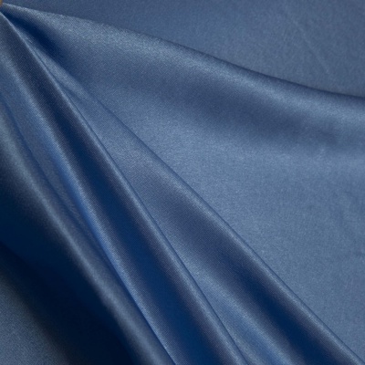 Поли креп-сатин 16-4132, 125 (+/-5) гр/м2, шир.150см, цвет голубой - купить в Магнитогорске. Цена 155.57 руб.