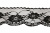 Кружево капроновое 730А, шир. 60 мм/уп.50 м, цвет #07-чёрный - купить в Магнитогорске. Цена: 14 руб.