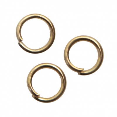Кольцо  соединительное для бижутерии 5 мм, цв.-золото - купить в Магнитогорске. Цена: 0.44 руб.