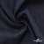 Ткань костюмная "Джинс" с начесом, 320 г/м2, 80% хлопок 20%полиэстер, шир. 160 см, т.синий - купить в Магнитогорске. Цена 492.24 руб.