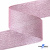 Лента парча 3341, шир. 38 мм/уп. 33+/-0,5 м, цвет розовый-серебро - купить в Магнитогорске. Цена: 185.07 руб.