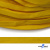 Шнур плетеный (плоский) d-12 мм, (уп.90+/-1м), 100% полиэстер, цв.269 - жёлтый - купить в Магнитогорске. Цена: 8.62 руб.