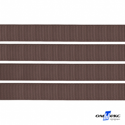 Репсовая лента 005, шир. 6 мм/уп. 50+/-1 м, цвет коричневый - купить в Магнитогорске. Цена: 88.45 руб.